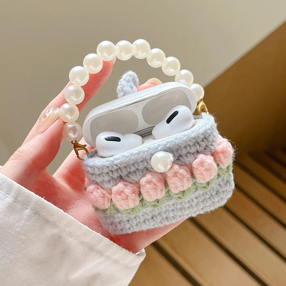 Crochet Tulip Airpods Case - Image 7