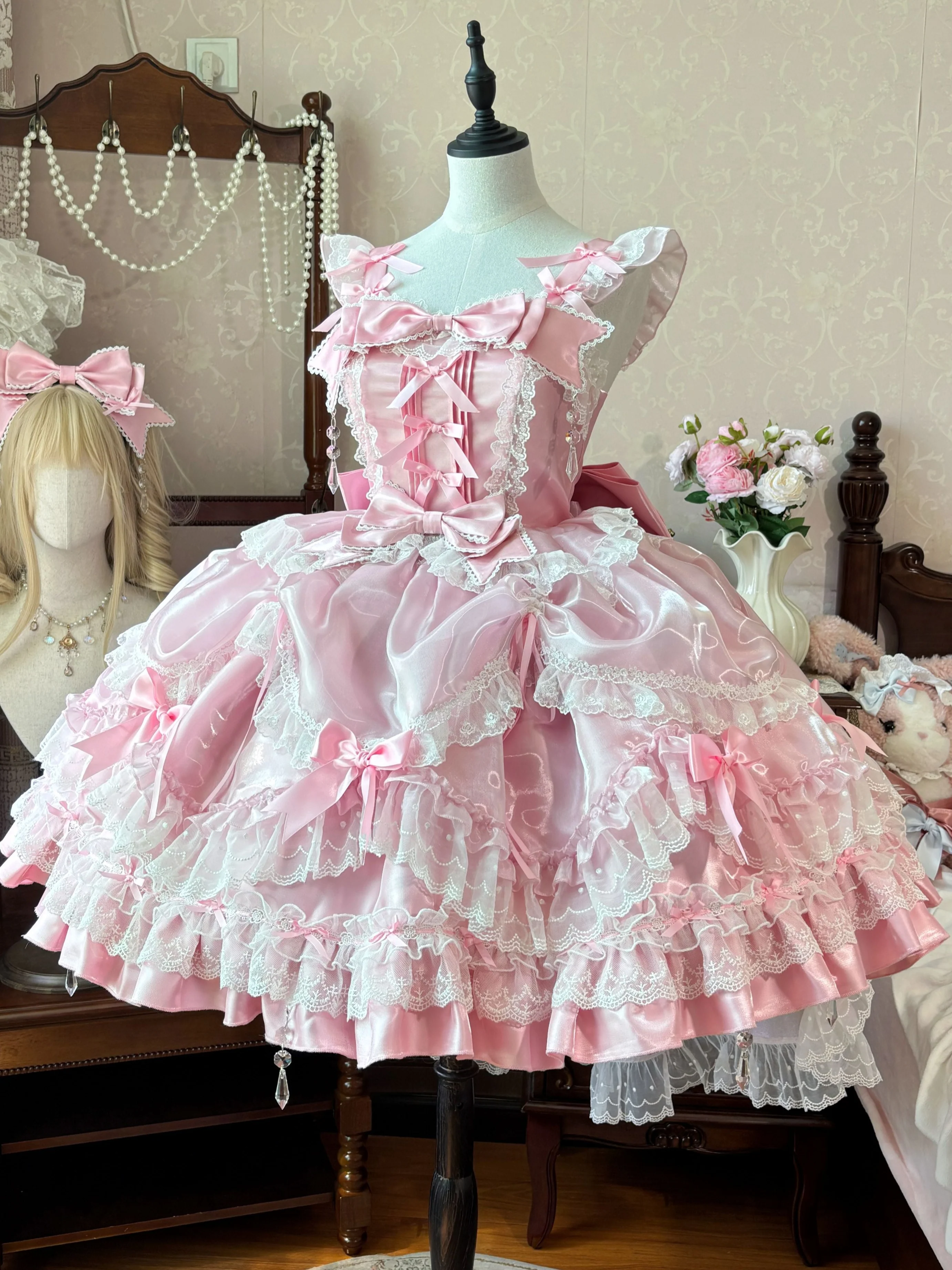 Crystal JSK Flower Lolita Dress - Image 2
