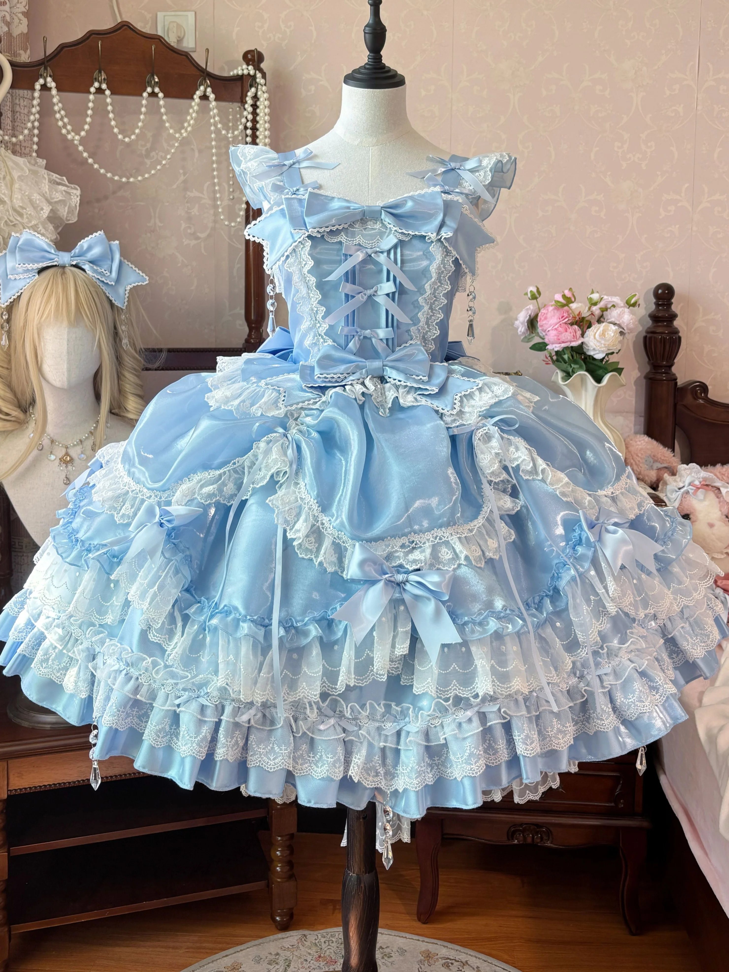 Crystal JSK Flower Lolita Dress - Image 5