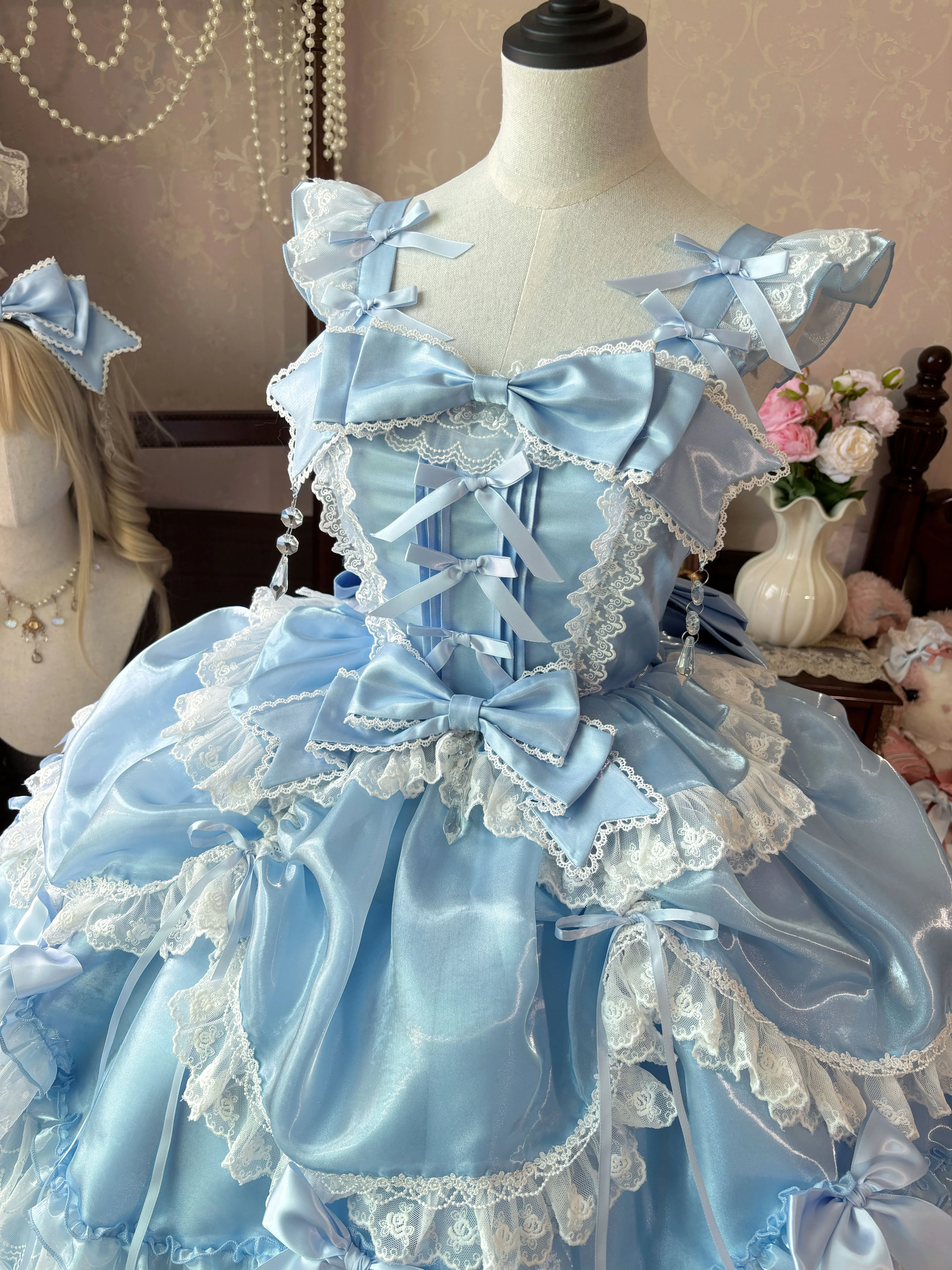 Crystal JSK Flower Lolita Dress - Image 7