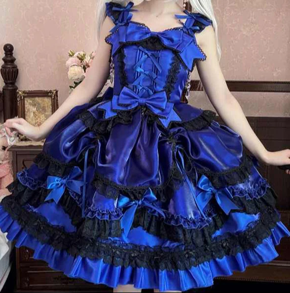 Crystal JSK Flower Lolita Dress - Image 9
