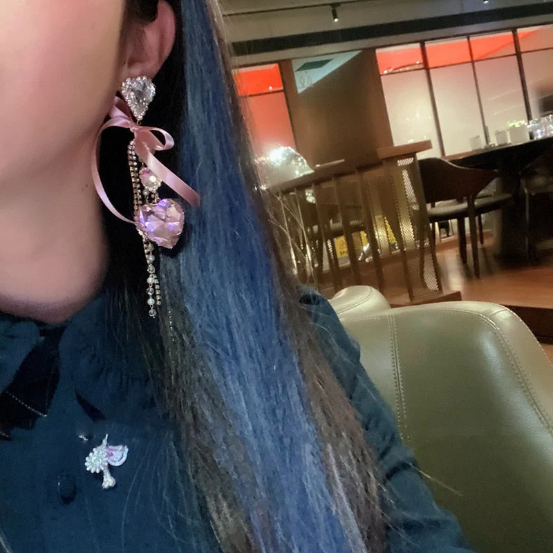 Crystal Princess Drop Earrings - Image 6