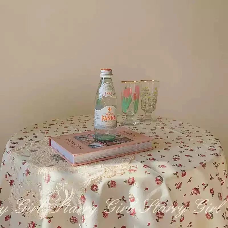 custard floral tablecloth - Image 2
