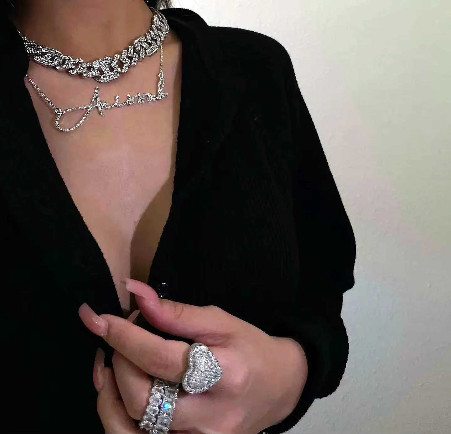 Custom Crystal Name Necklace - Image 5