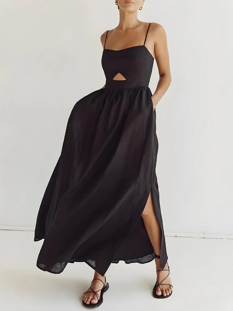 Cut Out Slit Maxi Dress - Image 2