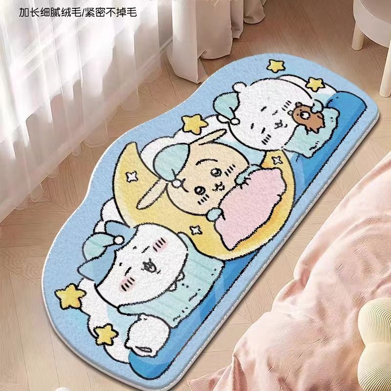 cute bedside imitation cashmere floor mat carpet - Image 11