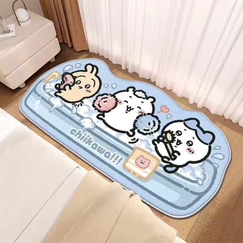 cute bedside imitation cashmere floor mat carpet - Image 3