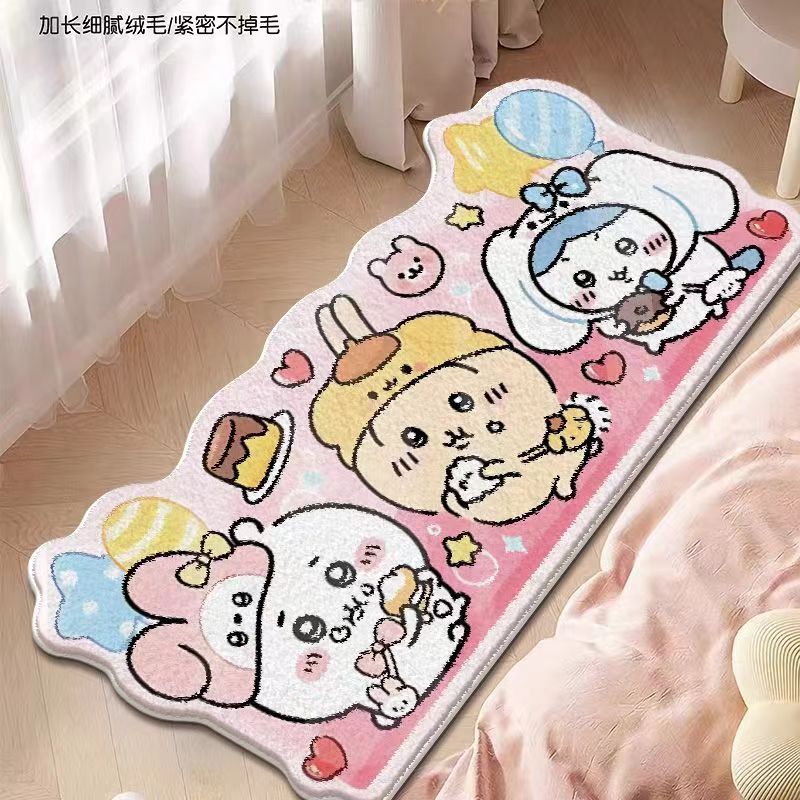 cute bedside imitation cashmere floor mat carpet - Image 9