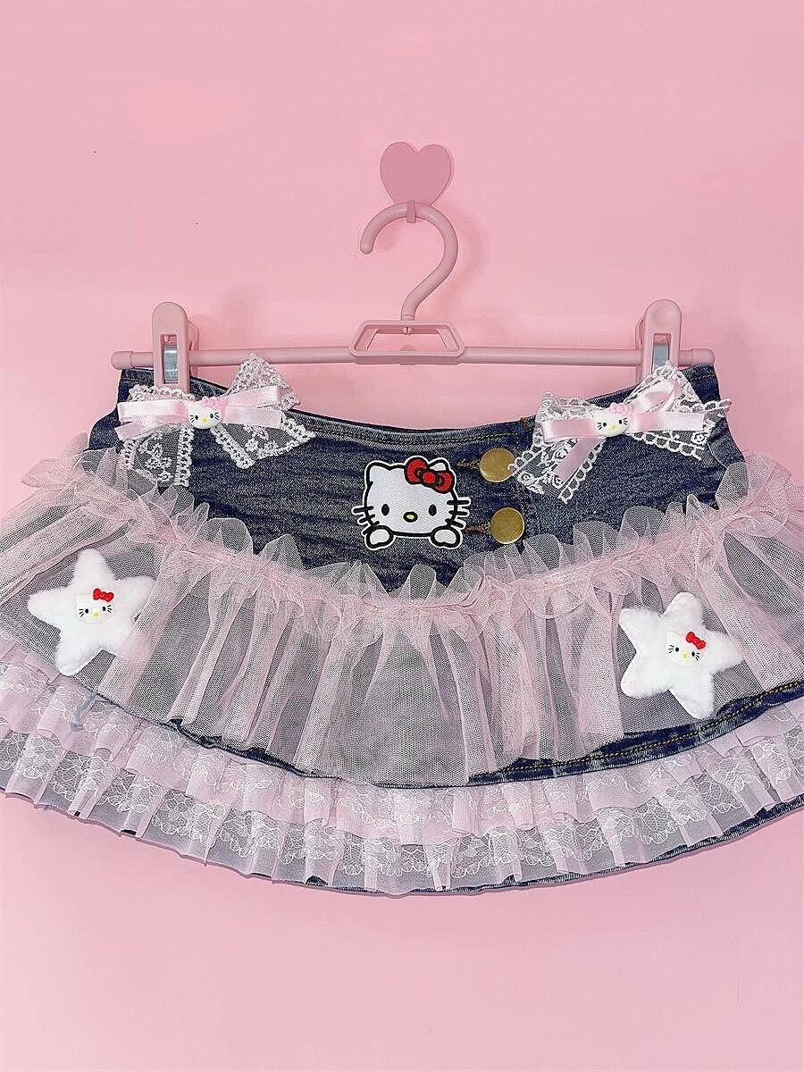 Cute denim skirt - Image 4