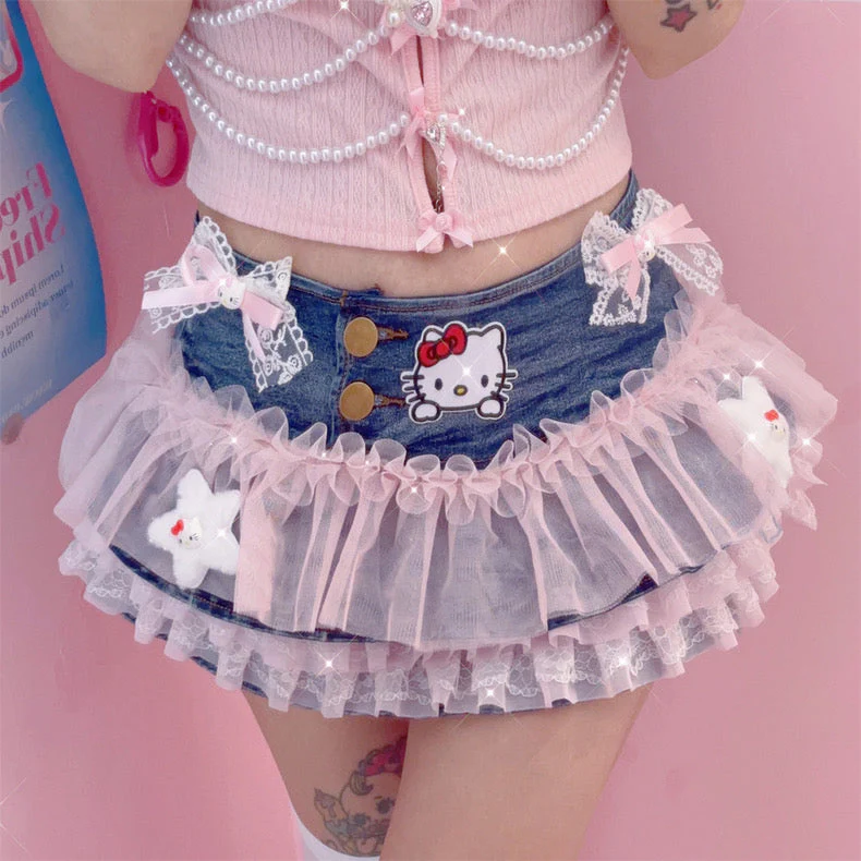 Cute denim skirt - Image 5