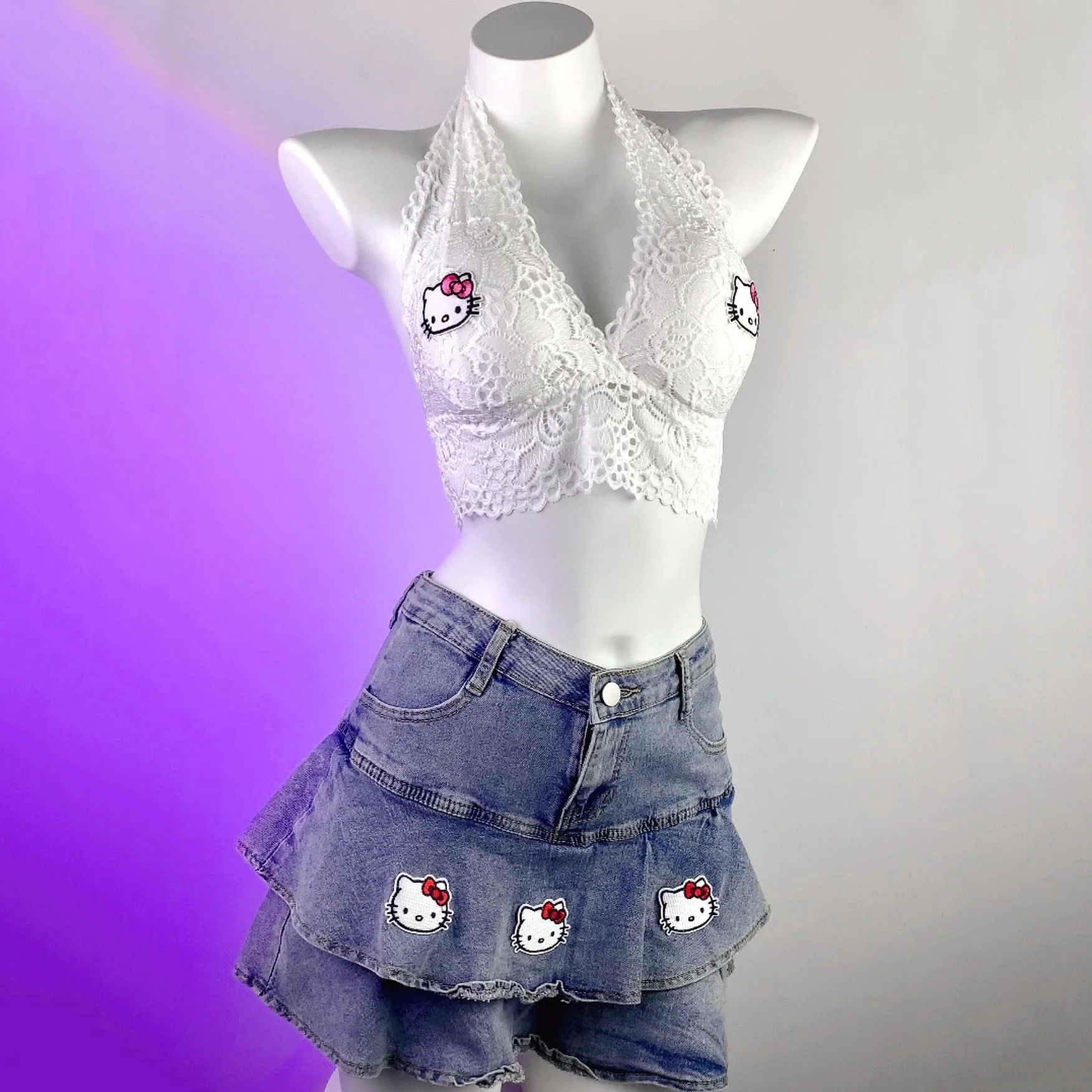 Cute denim suit - Image 6