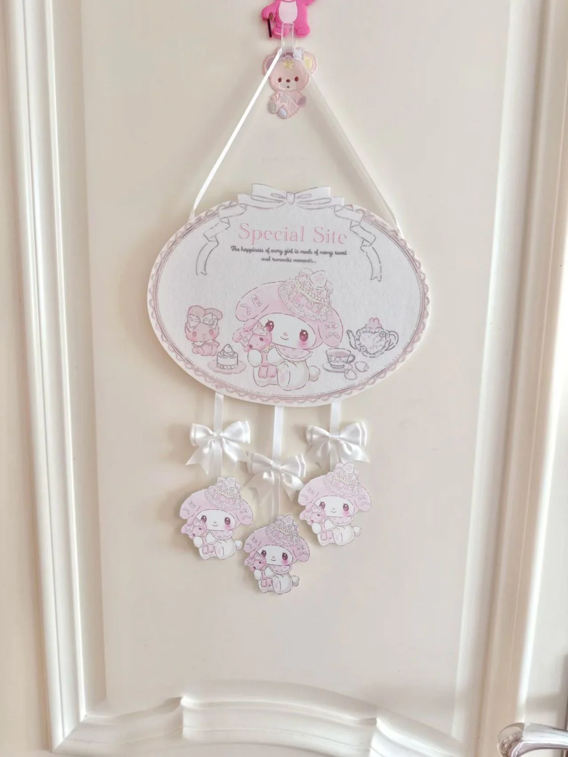 Cute girly heart door sign decoration - Image 3