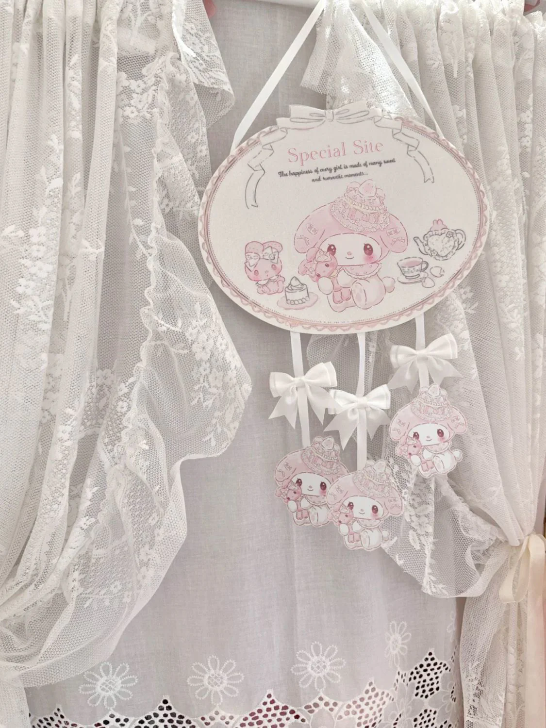 Cute girly heart door sign decoration - Image 5