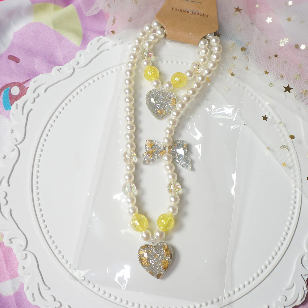 cute heart pearls kawaii choker - Image 11