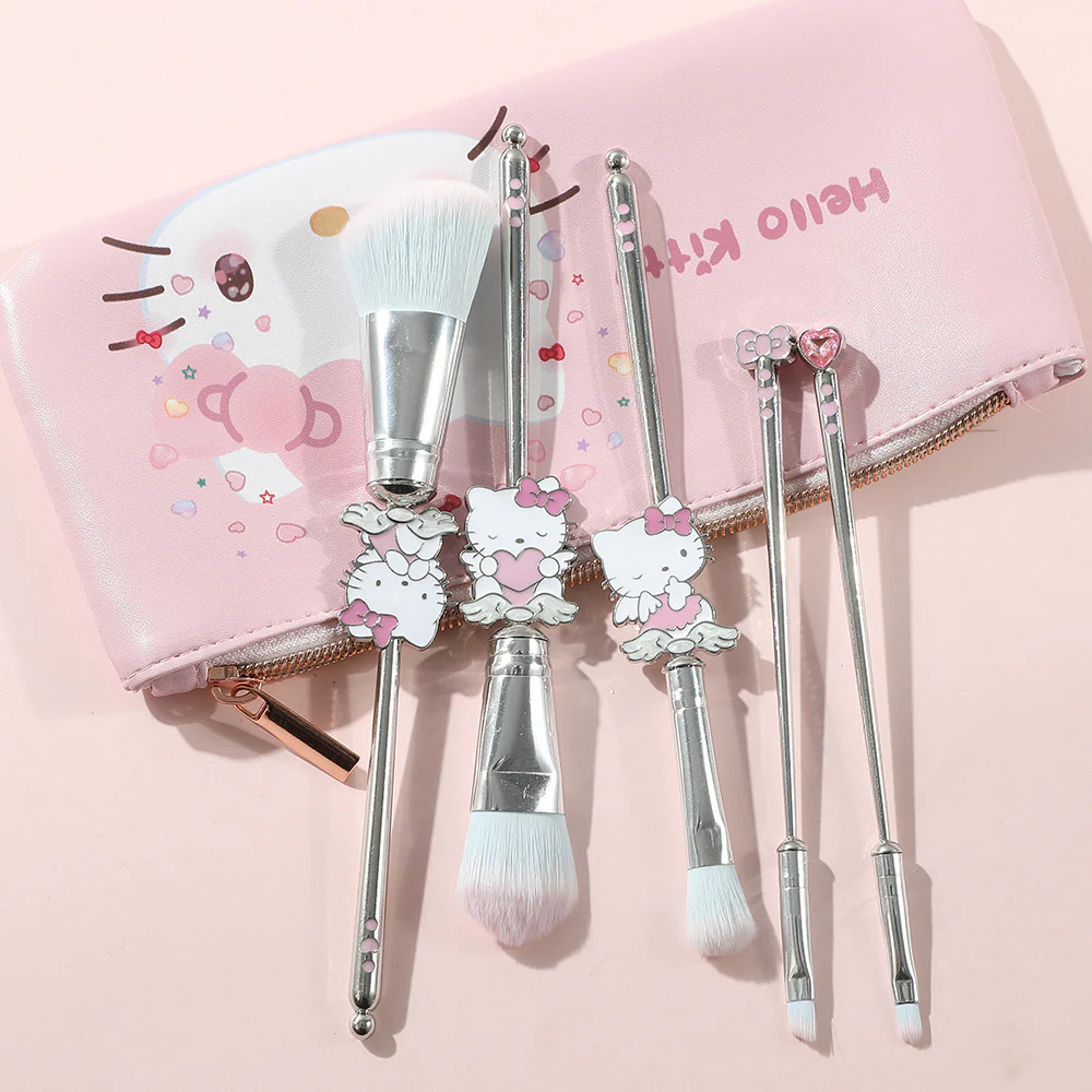 cute Kitty makeup brush set - Image 2