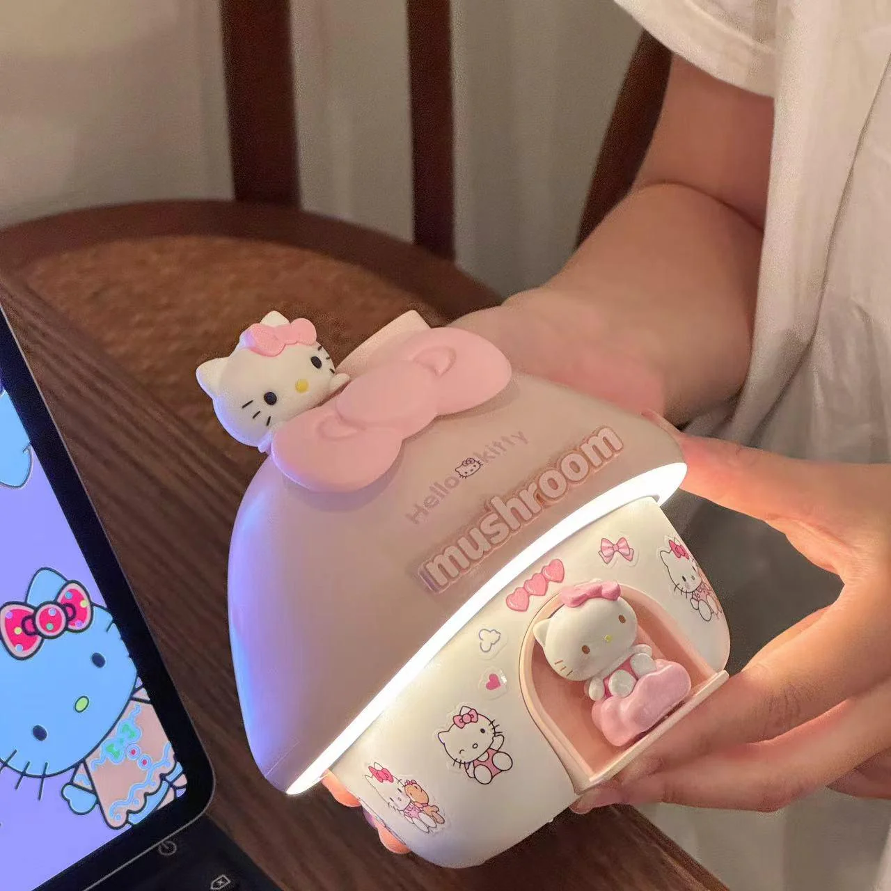 cute kitty mushroom humidifier - Image 2