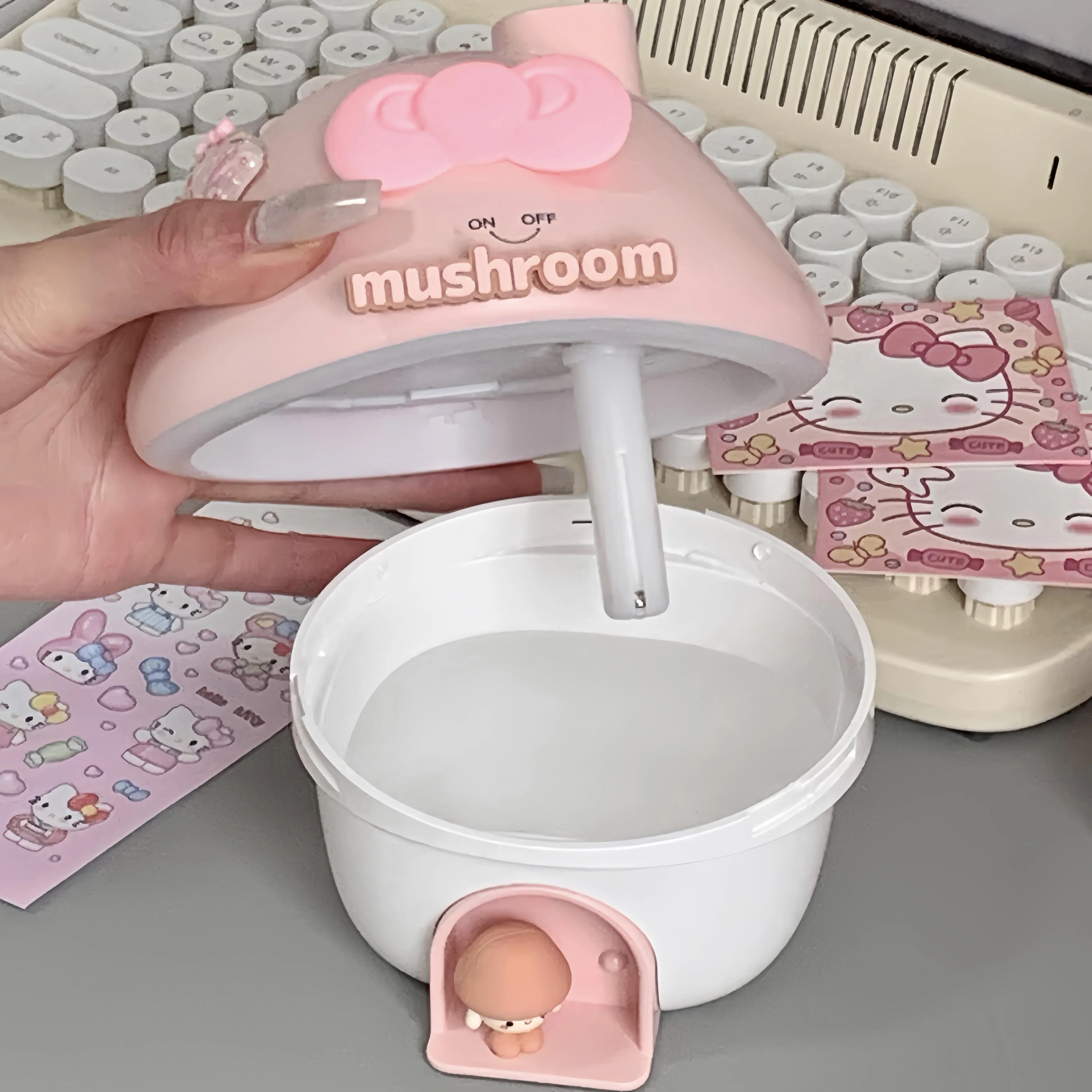 cute kitty mushroom humidifier - Image 5