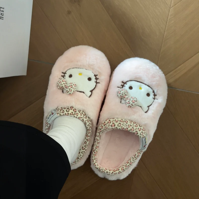cute kitty winter cotton slippers - Image 4