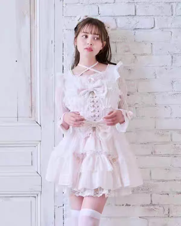 cute Lolita lace splicing dress - Image 2