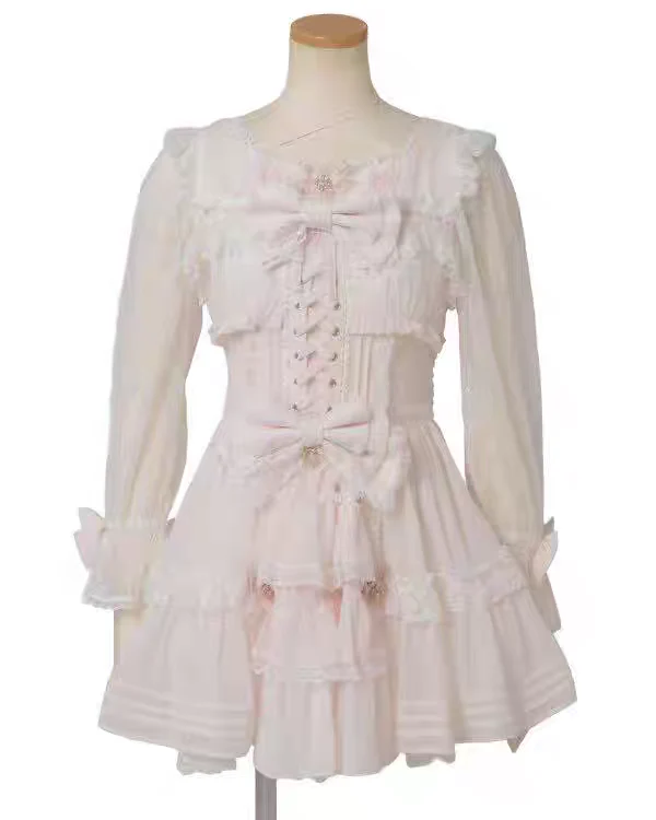 cute Lolita lace splicing dress - Image 6