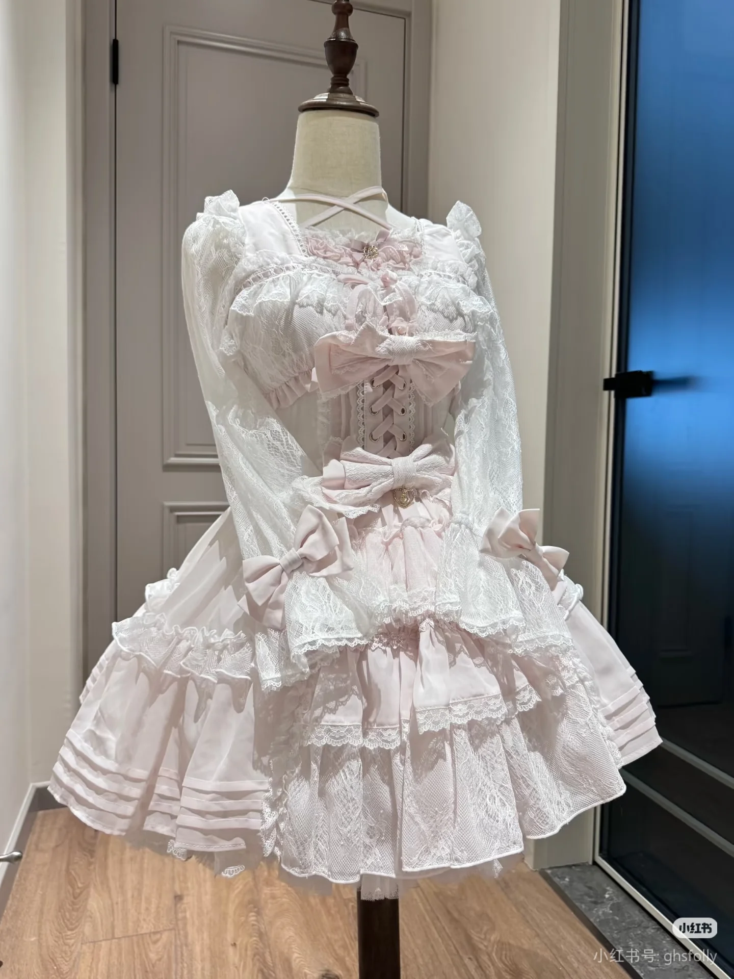 cute Lolita lace splicing dress - Image 7