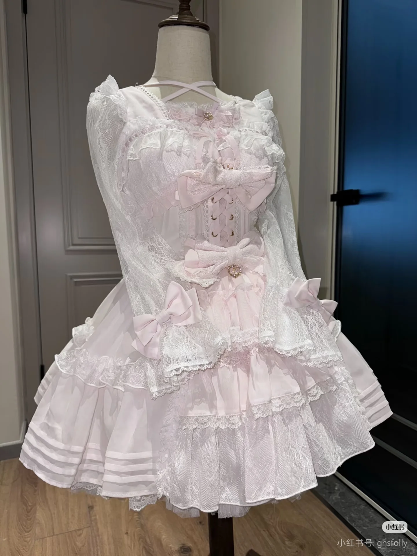 cute Lolita lace splicing dress - Image 8