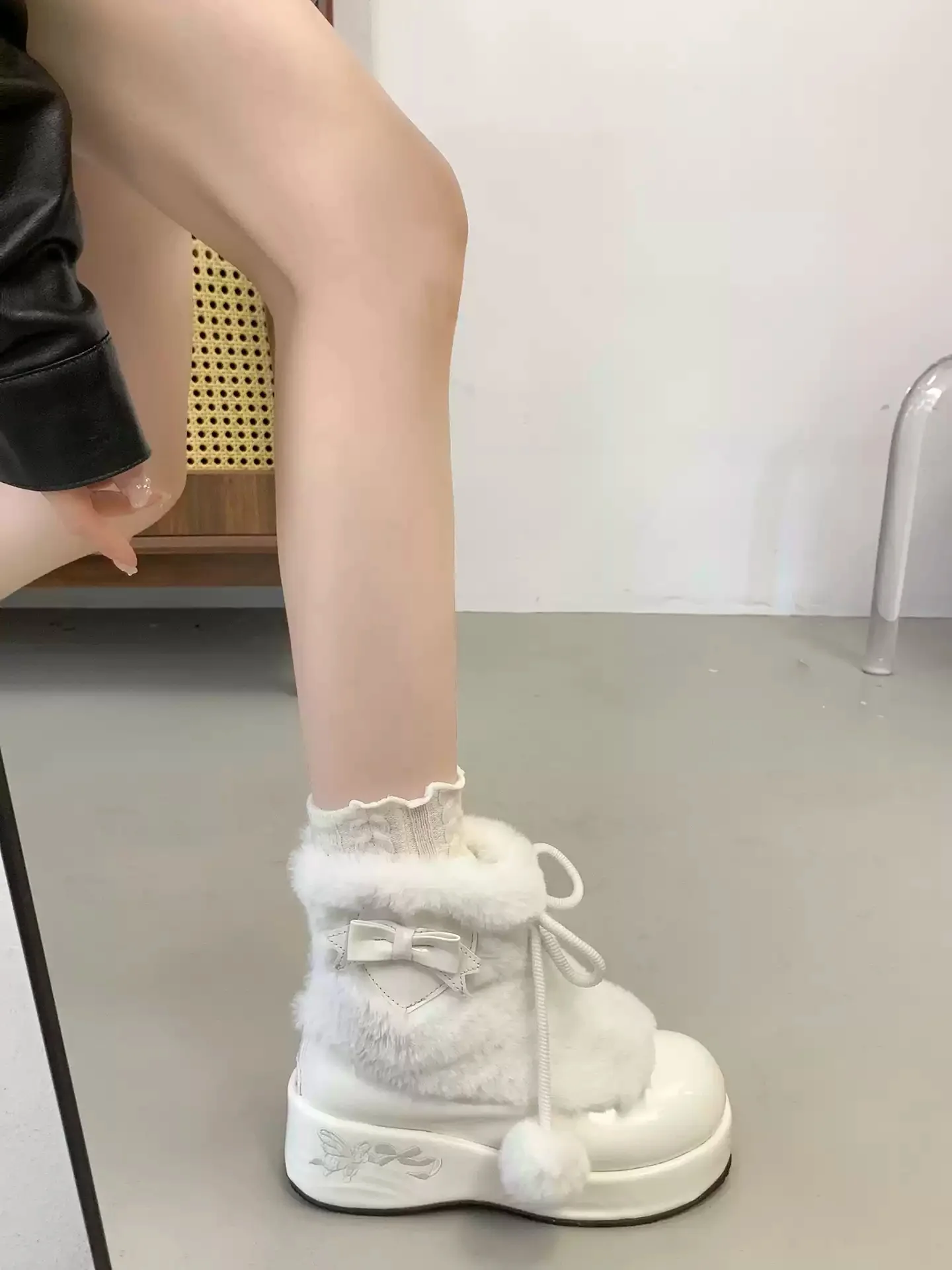 cute lolita snow boots - Image 3