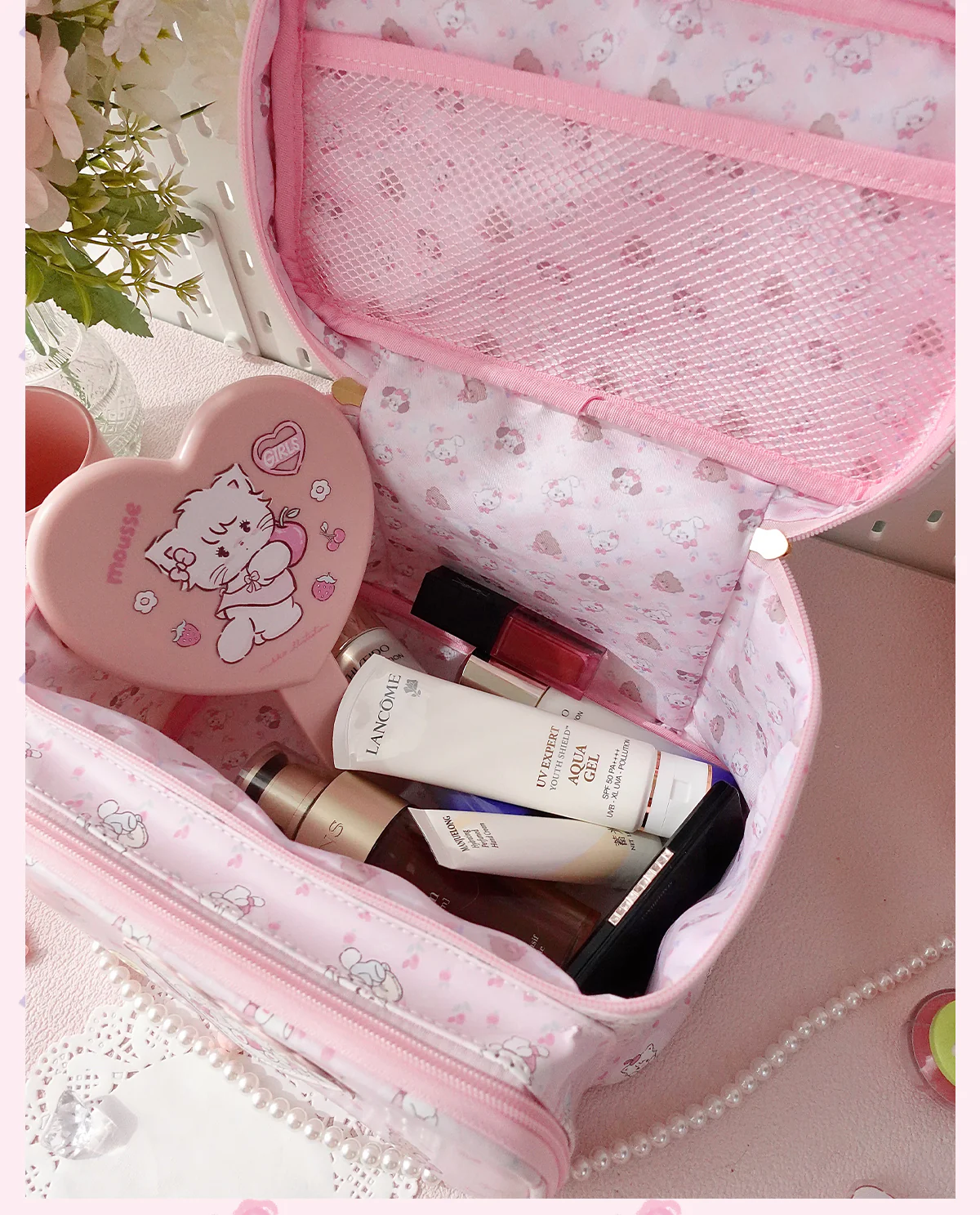 cute mikko large-capacity portable cosmetic bag - Image 2