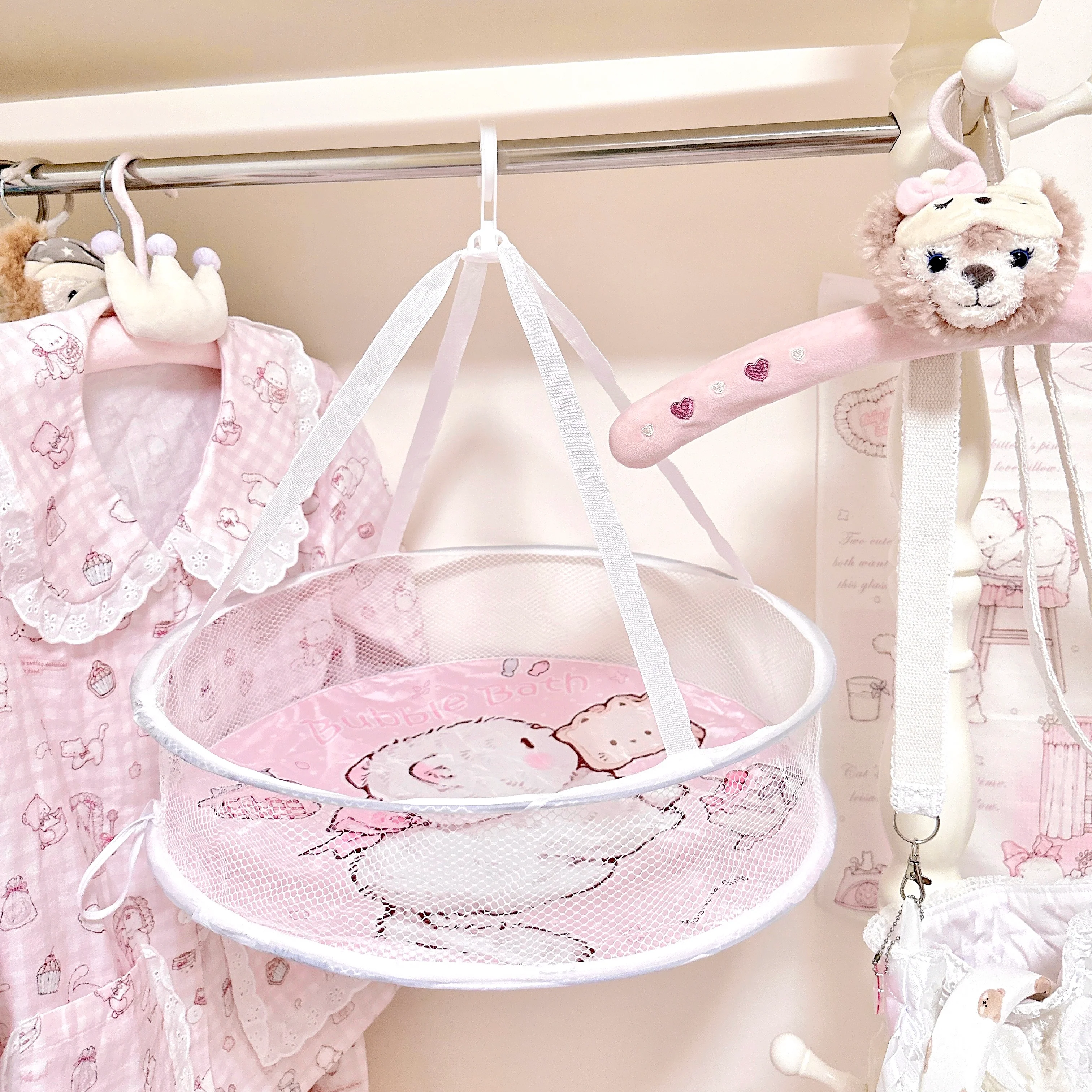 Cute Pink Drying Basket - Image 2