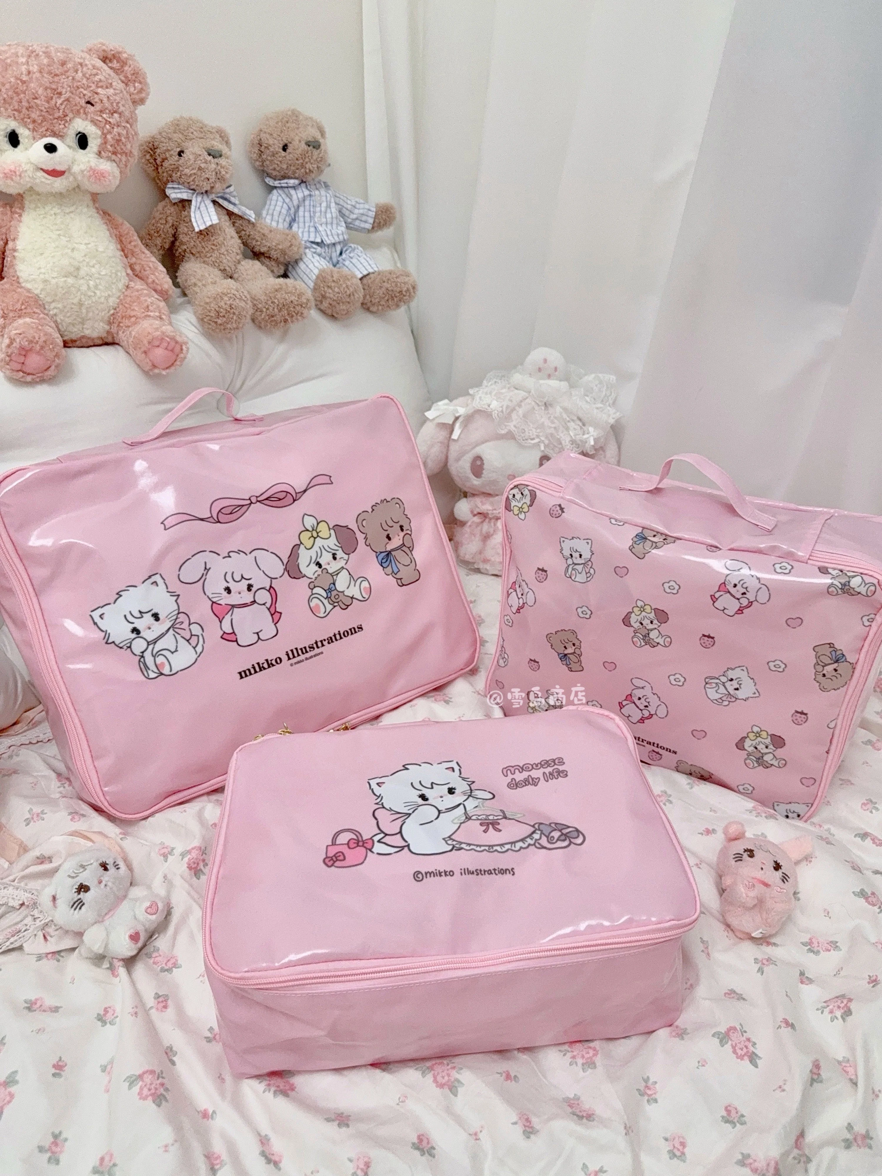 cute pink travel storage bag - Image 2