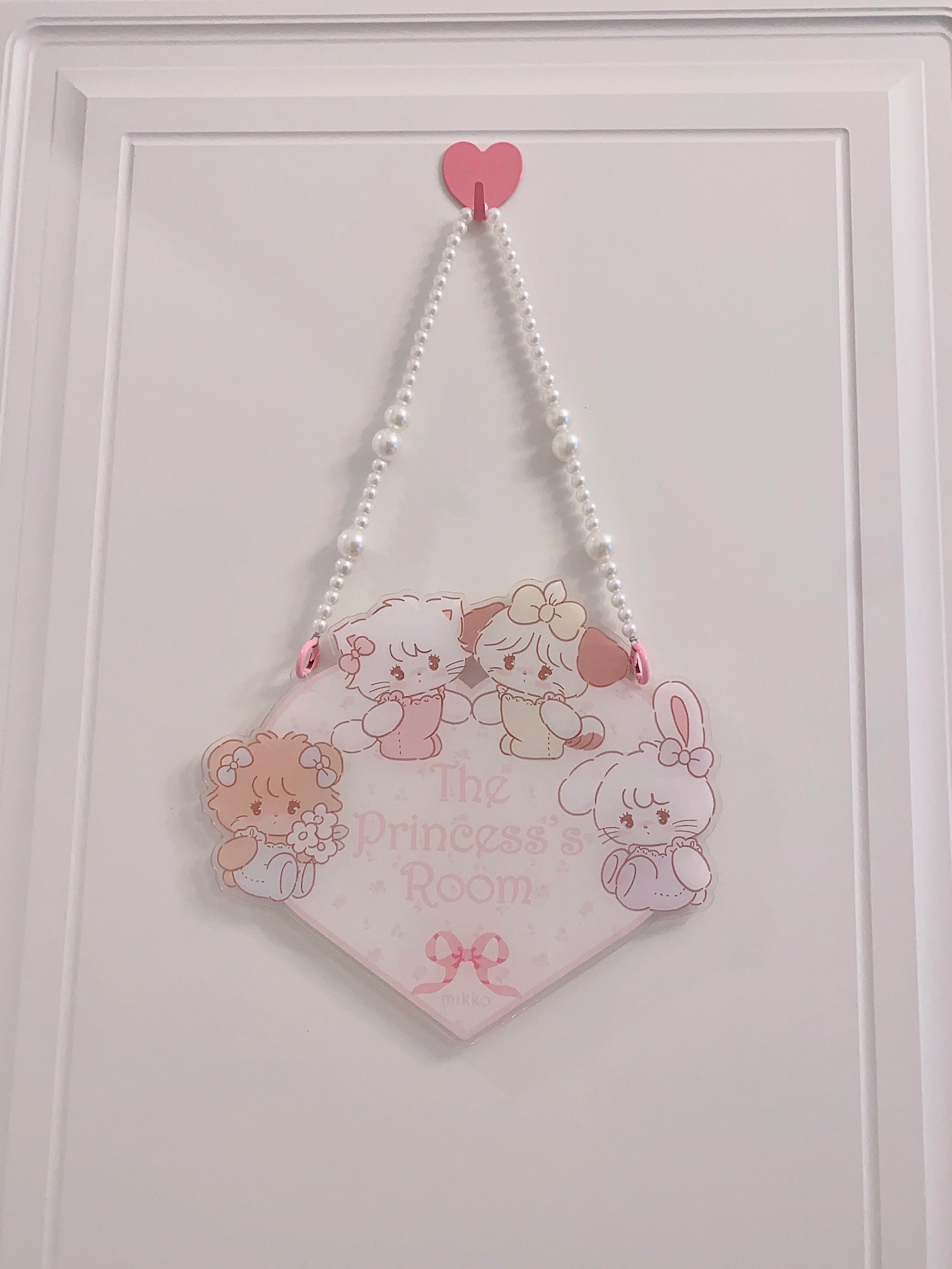 cute princess acrylic door sign