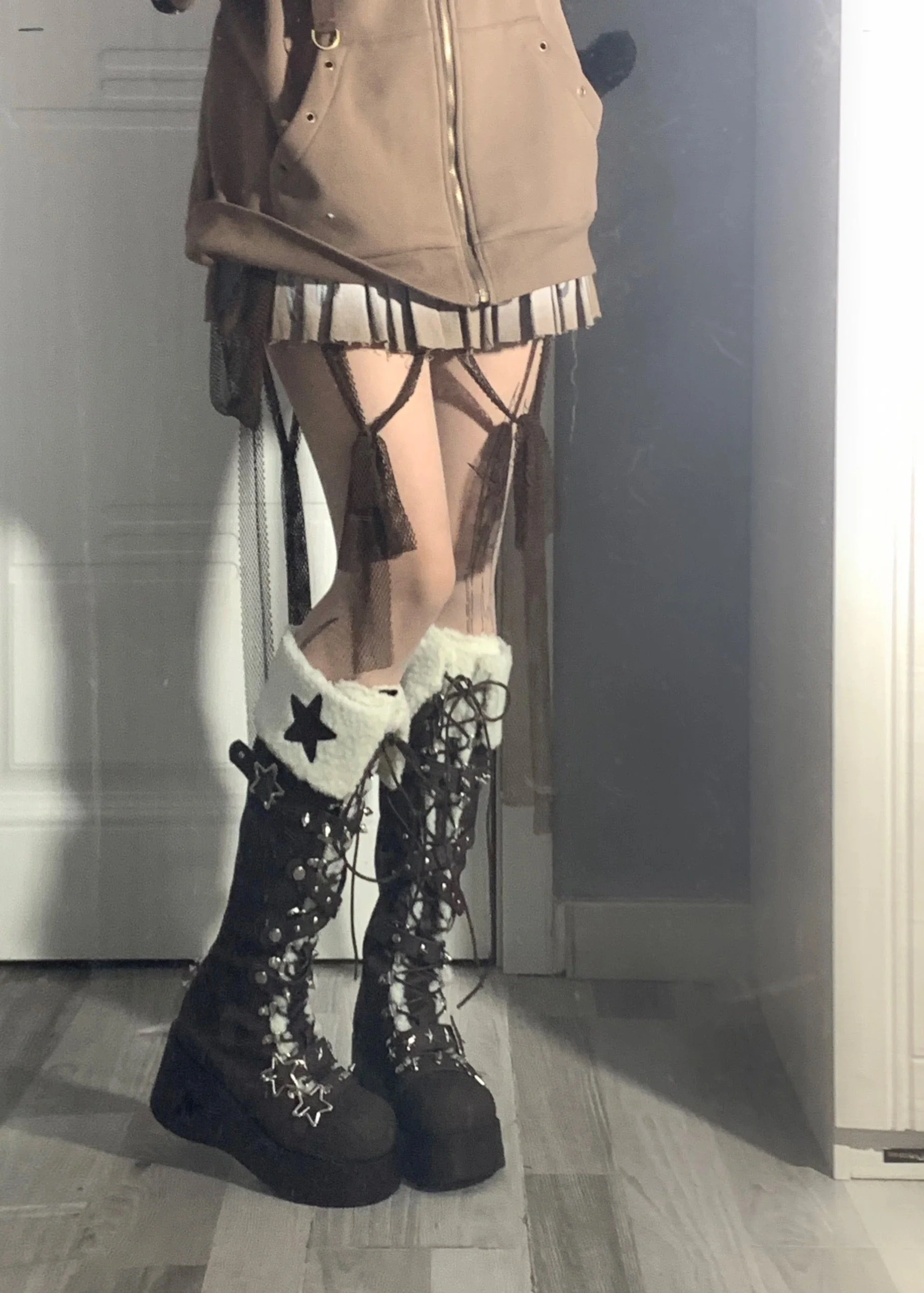 Cyber Star Platform Knee High Boots - Image 12