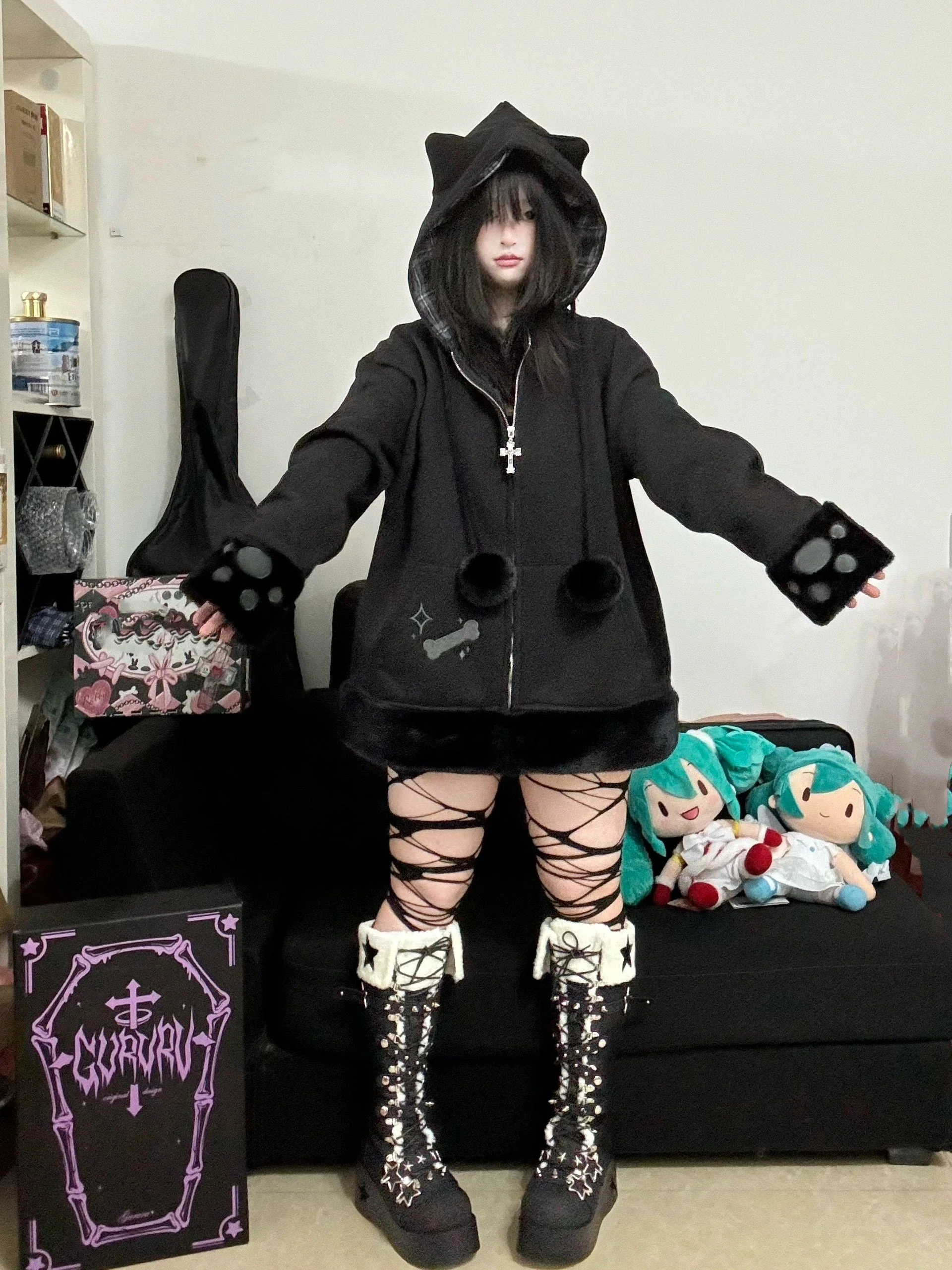 Cyber Star Platform Knee High Boots - Image 14