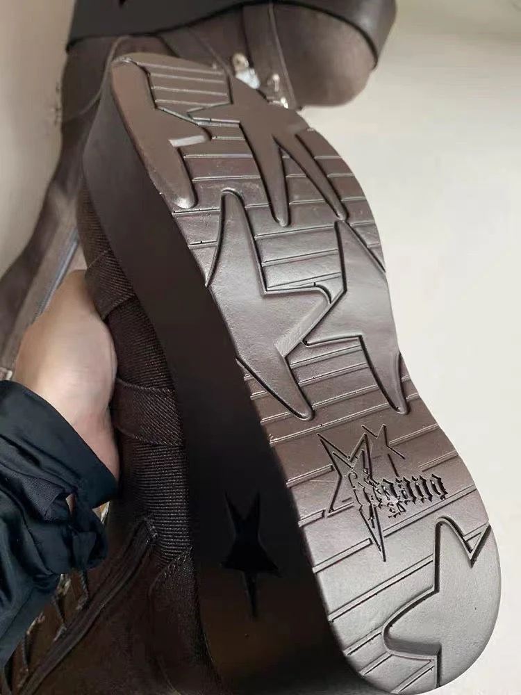 Cyber Star Platform Knee High Boots - Image 24