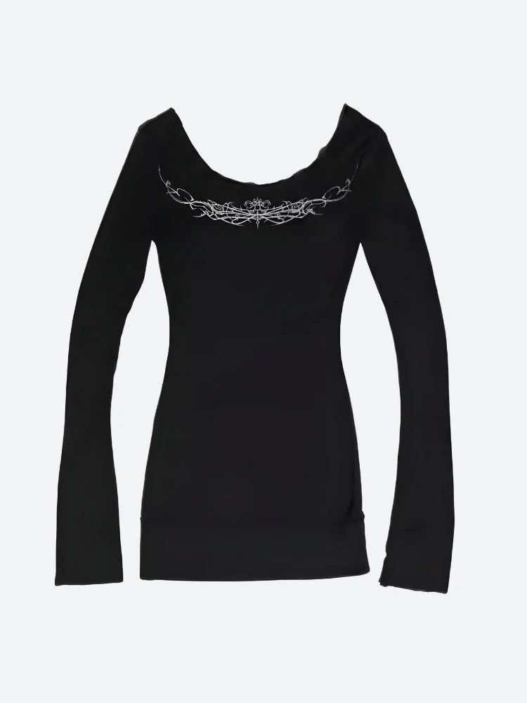 Cyberpunk Extra Long Sleeve Top - Image 4