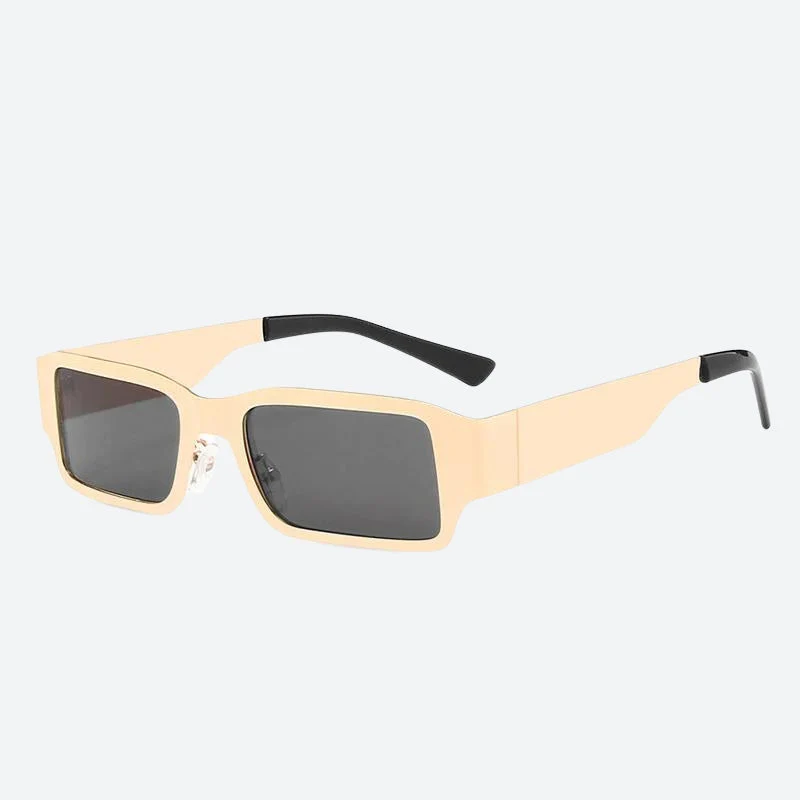 Cyberpunk Rectangle Metal Sunglasses - Image 6
