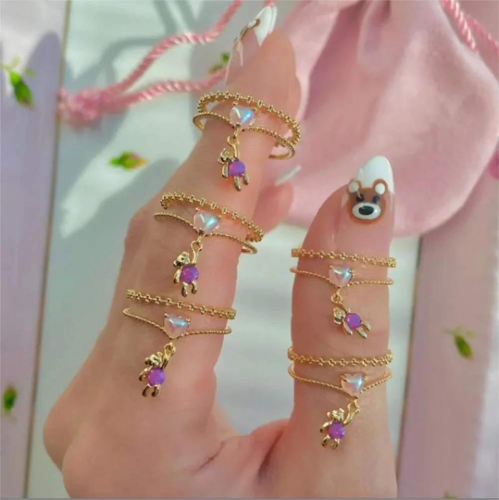 Dainty Stacking Babydoll Rings - Image 2