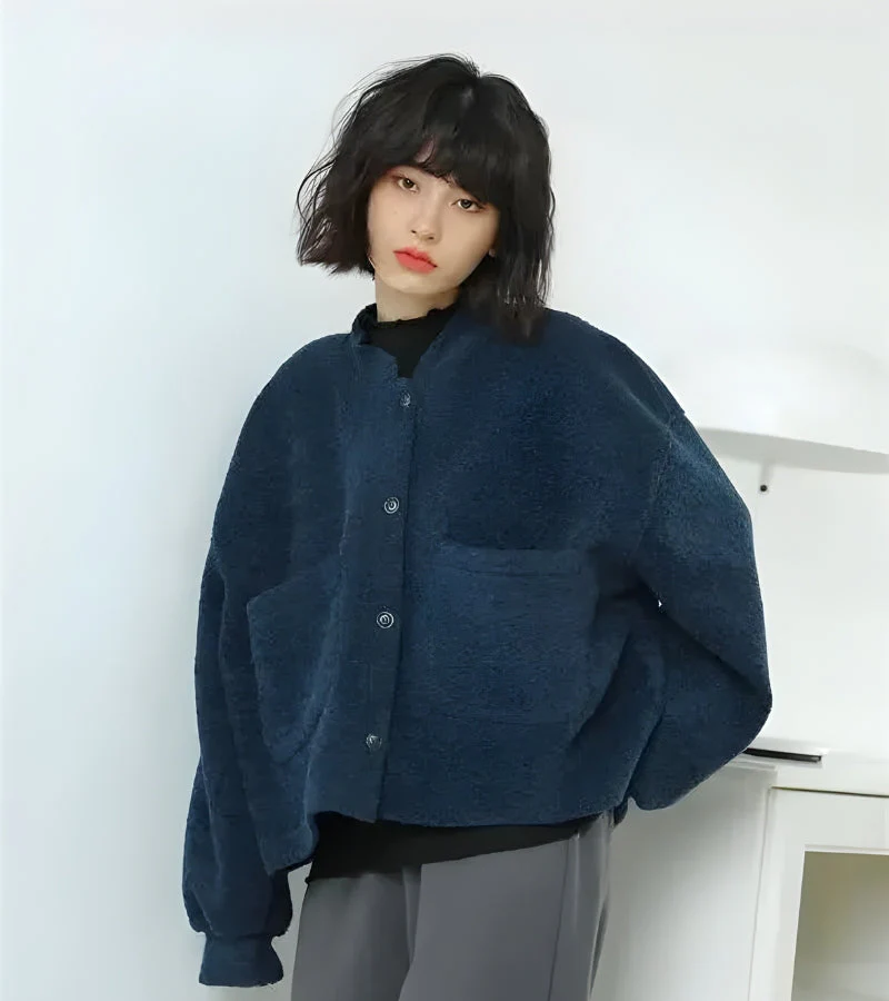 Dark Academia Button Up Pockets Cardigan - Image 5