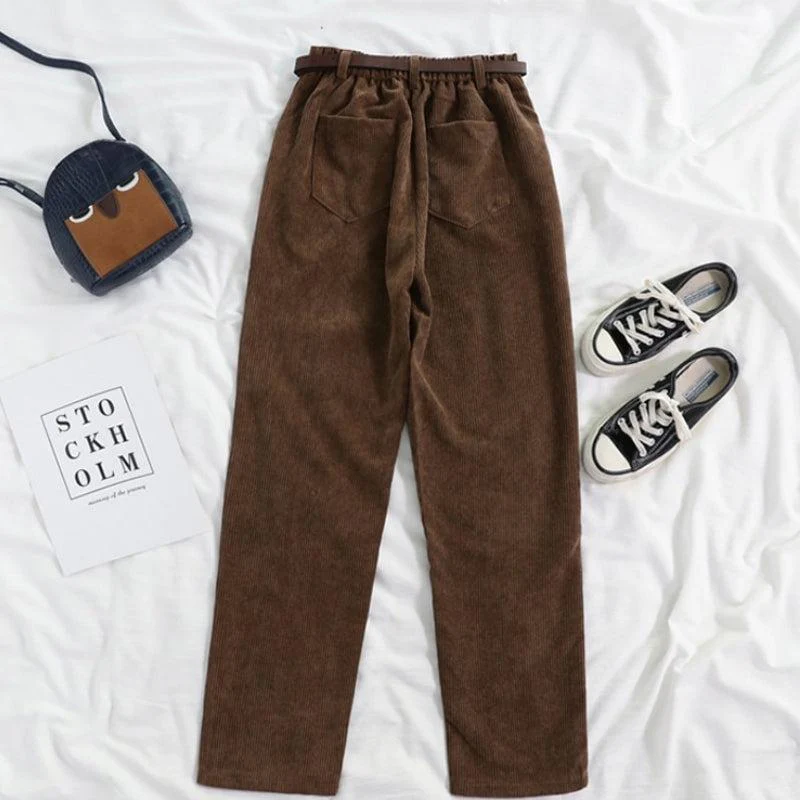 Dark Academia Corduroy Pants - Image 4