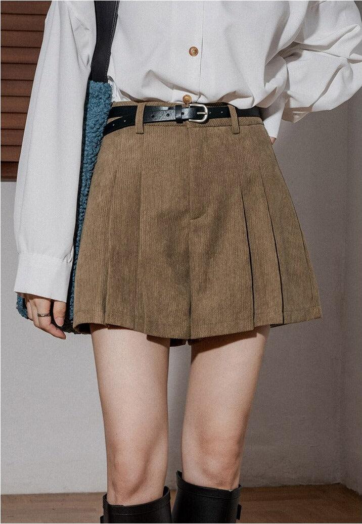 Dark Academia Corduroy Shorts - Image 5