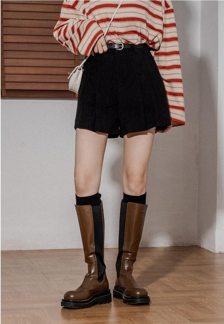 Dark Academia Corduroy Shorts - Image 9