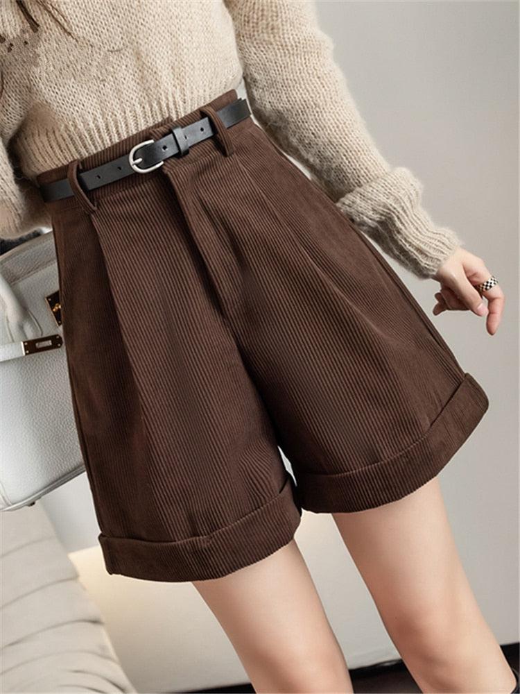 Dark Academia High Waist Shorts - Image 3