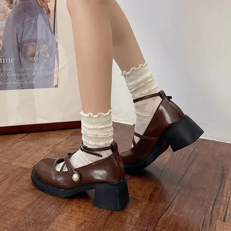 Dark Academia Mary Jane Shoes - Image 2
