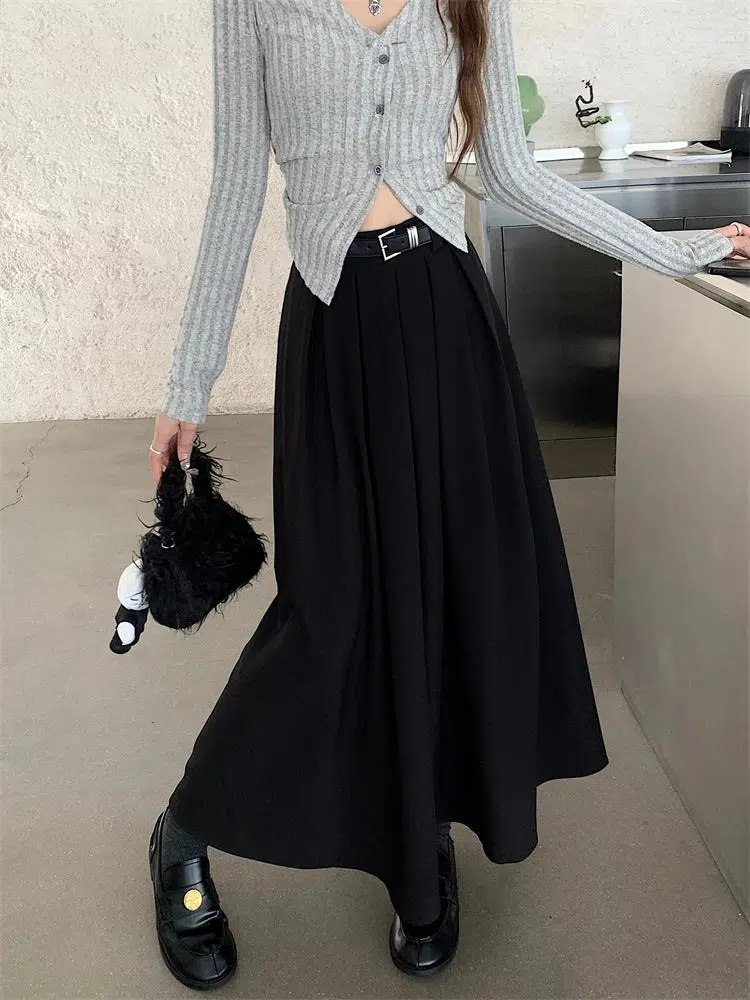 Dark Academia Midi Skirt - Image 2