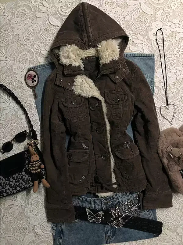 Dark Brown Plush-lined jacket - Image 4