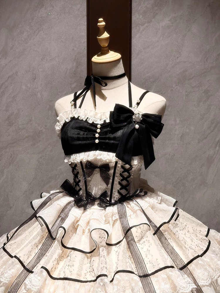Dark Coquette Ballet Lace Tutu Dress - Image 4