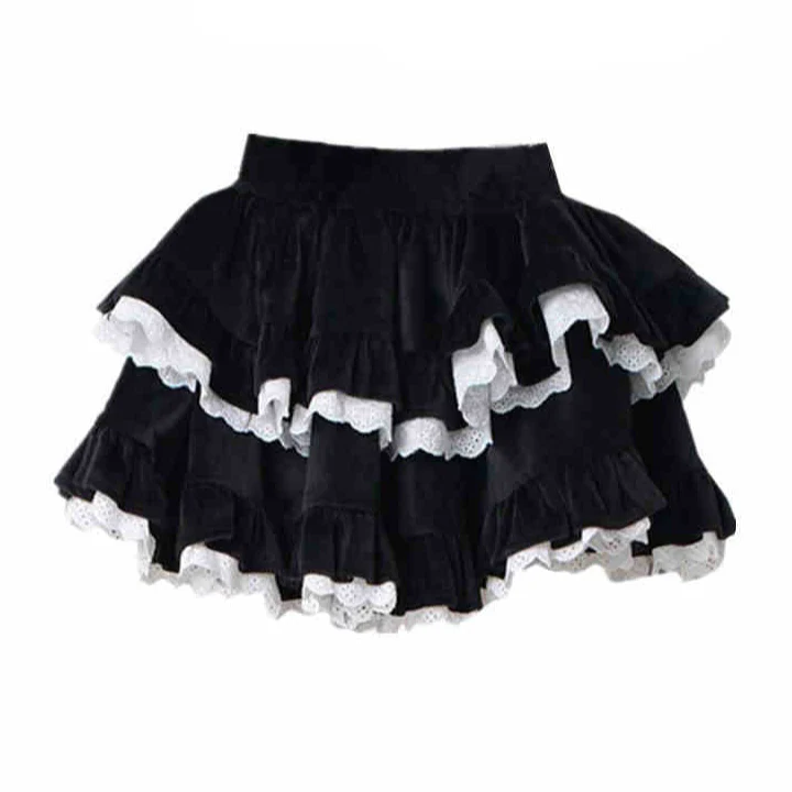 Dark Coquette Ballet Puffy Cake Suit - Image 2