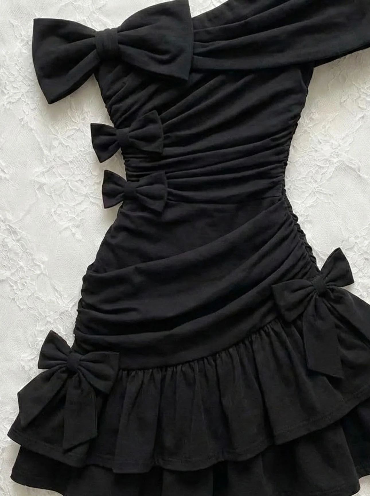 dark coquette bows dress - Image 2