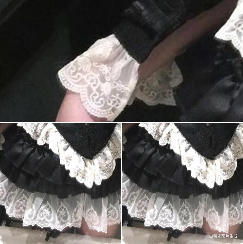 Dark Coquette Castle Swan Lace Spliced Coord - Image 3