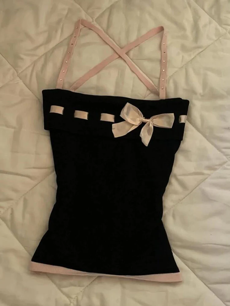 dark coquette coquette bow tank top - Image 3